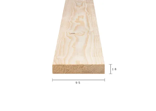 Lat Vuren 22x100mm (18x95mm netto) 
