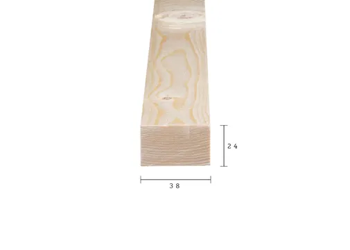 Panlat Vuren 25x42mm (24x38mm netto) geschaafd per 10 stuks