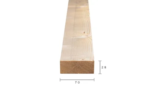 Regel Vuren 32x75mm (werkend 28x70mm) 