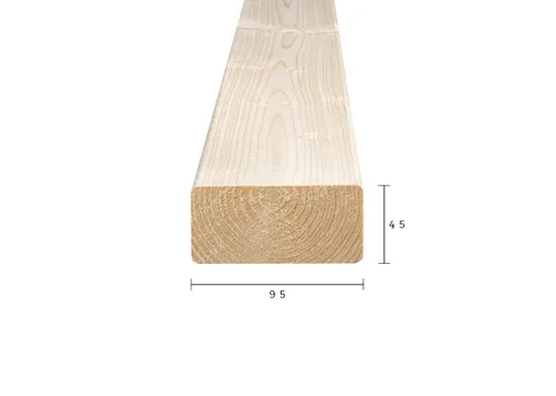 Regel Vuren 50x100mm (45x95mm netto) geschaafd 