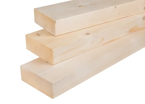 Balk Vuren 75x200mm (70x195mm netto) geschaafd 