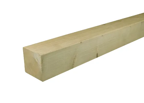 Paal Vuren 100x100mm (95x95mm netto) geschaafd geïmpregneerd