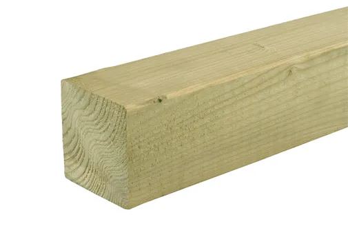 Vuren palen geïmp 75x75mm geschaafd 70x70mm