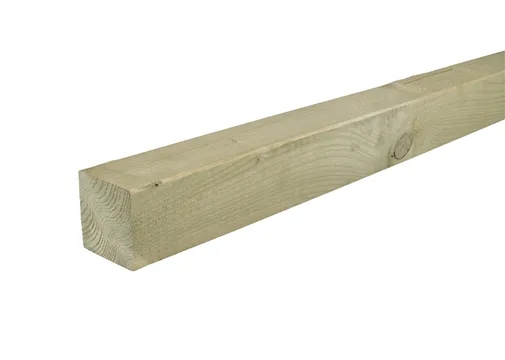 Vuren palen geïmp 75x75mm geschaafd 70x70mm