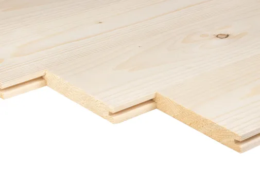 Vloerdeel Vuren 22x125mm (werkend 18x113mm) mes en groef geschaafd 