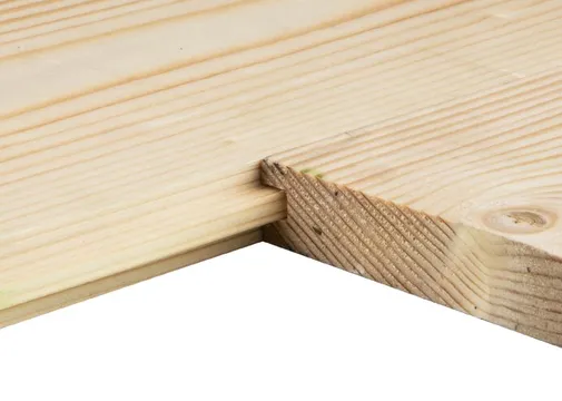 Vloerdeel Vuren 22x175mm (werkend 18x155mm) mes en groef geschaafd 