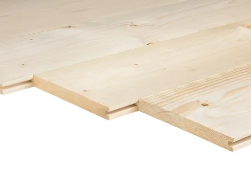 Vloerdeel Vuren 22x175mm (werkend 18x163mm) mes en groef geschaafd 