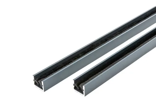 Wandprofiel 2700mm voor 1-rail glazen schuifwand antraciet 