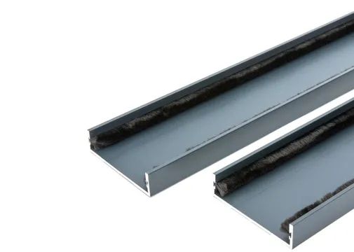 Wandprofiel 2700mm voor 4-rail glazen schuifwand antraciet