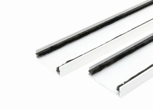 Wandprofiel 2700mm voor 4-rail glazen schuifwand mat wit