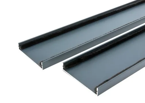 Wandprofiel 2700mm voor 6-rail glazen schuifwand antraciet