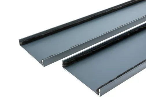 Wandprofiel 2700mm voor 7-rail glazen schuifwand antraciet