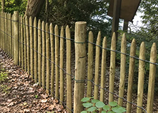 Weidepaal kastanje Ø70-90mm geschild gepunt