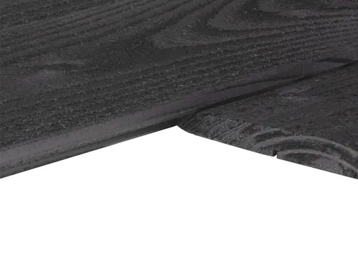 Zweeds Rabat Douglas (Gespoten) 11-22x195mm (werkend 180mm) geïmpregneerd, Zwart Gespoten