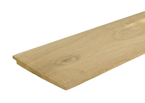 Zweeds Rabat Eiken 10/20x140mm (werkend 125mm) fijnbezaagd 