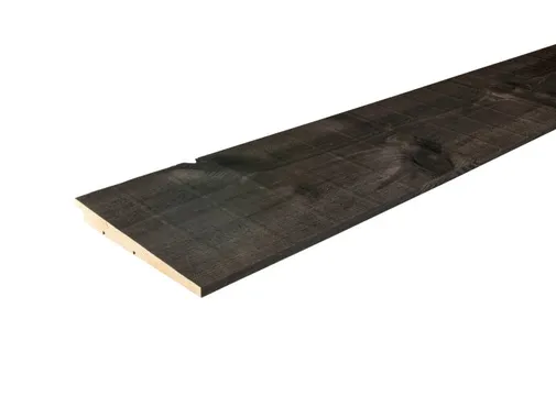Zweeds Rabat Grenen 11/22x195mm (werkend 180mm) zwart geïmpregneerd (gedompeld) 