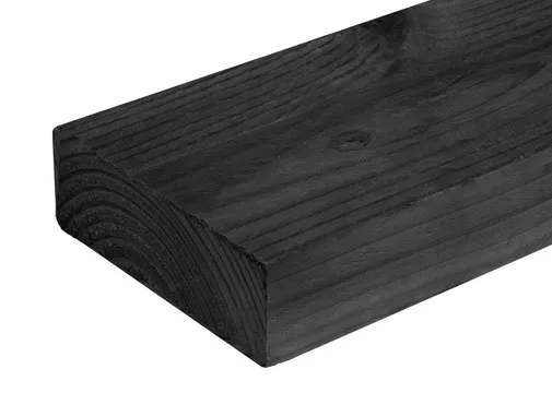 Balk Douglas hout 70x150mm zwart 