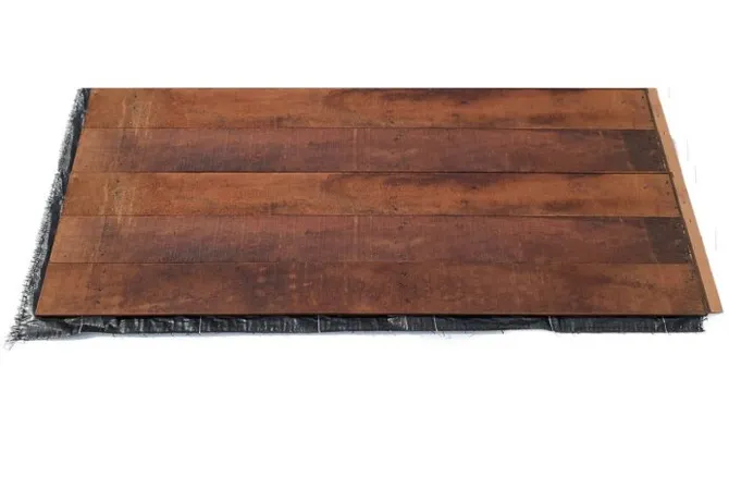 Beschoeiingsschotten Angelim Vermelho 40mm plank 10/15 cm opgeklampt 100cm hoog