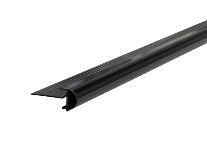 Daktrim aluminium kraal 26x40mm 250cm zwart