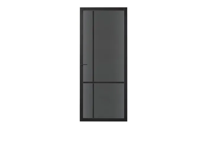 Binnendeur SSL 4009 met rookglas zwart RAL9011