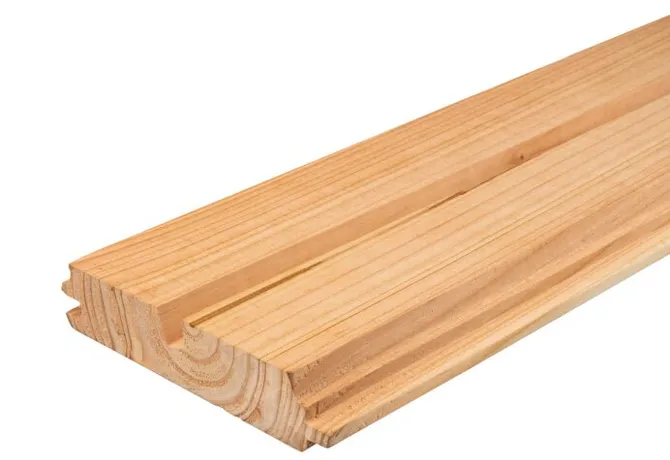 Dubbel Rhombus profiel Douglas hout 26x145mm (26x130mm werkend) geschaafd 