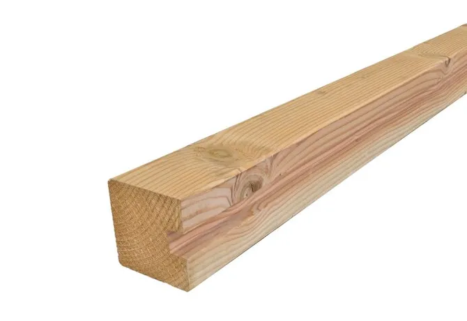 Sleufpaal Douglas hout (eindpaal) 110x110mm 