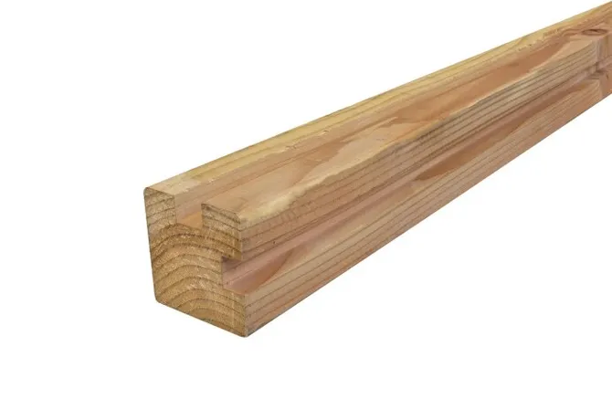 Sleufpaal Douglas hout (hoekpaal )110x110mm 