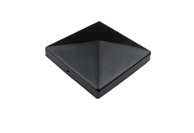 Paalkap piramide 91x91mm zwart