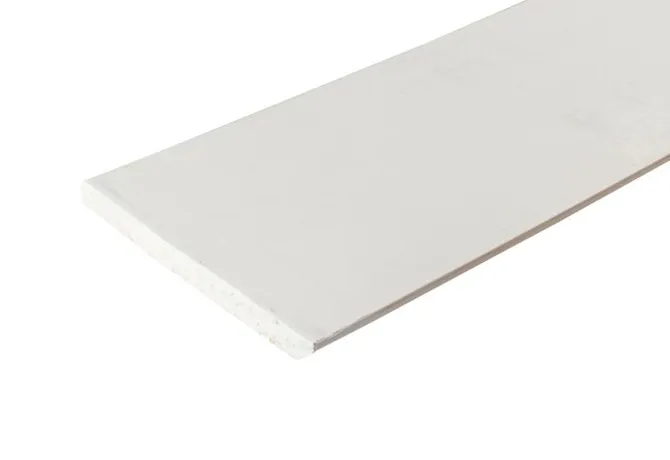 Plint Grenen 12x120mm wit gegrond per 10 stuks
