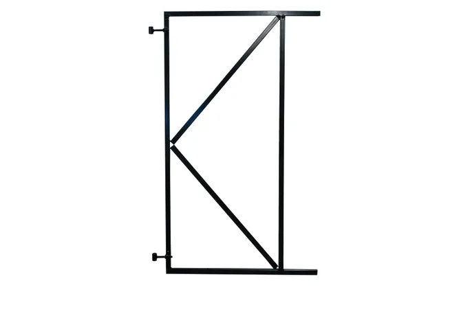 Stalen Poort Frame (verstelbaar in afhanging) 100x155cm (bxh) zwart gepoedercoat