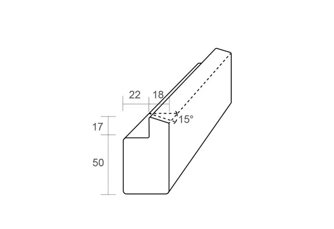 Stijl en bovendorpel Meranti Raamhout voor enkelglas (model RHB) 40x67mm 2x gegrond 