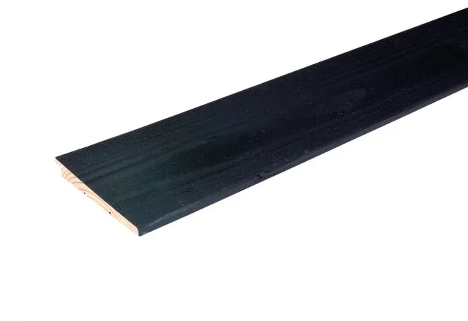 Zweeds Rabat Douglas hout 11/22x195mm (180mm werkend) zwart geïmpregneerd (gedompeld)